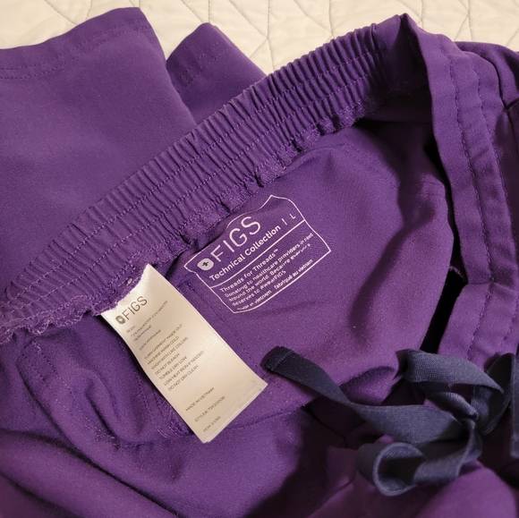 Figs L ONLY Bottoms Purple - Picture 2 of 2